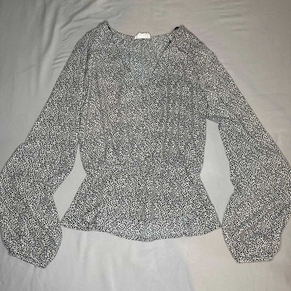 Sienna Sky Animal Print Long Sleeve Shirt